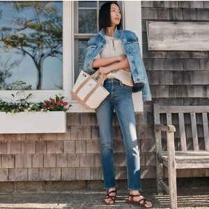 Land End Straight Leg Jeans women’s Sz US 6 blue wash